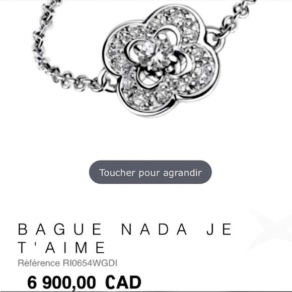 Mauboussin White Gold Diamond Necklace Limited Edition Authentic, Made in 🇮🇹 - Picture 3 of 7